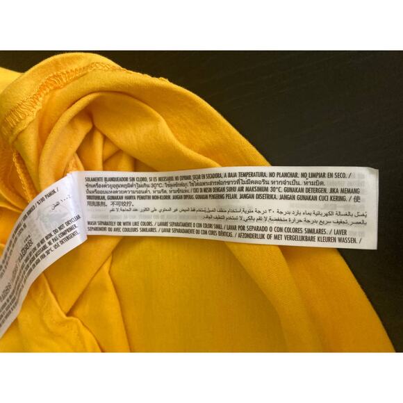 NWT Disney Parks Size Stitch Mustard Yellow Crop Top Size M - Picture 9 of 13